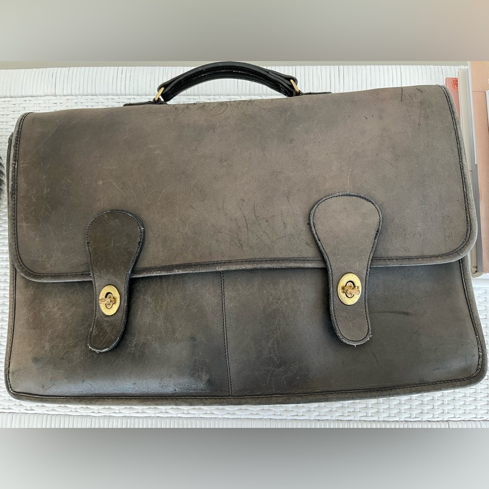 Vintage Coach Leather Top Handle Bag - Picture 7 of 7